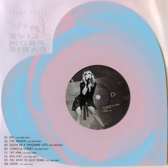 Taylor Swift Lover (Live From Paris) Heart Shaped
Vinyl (2025) - Picture 11 of 11